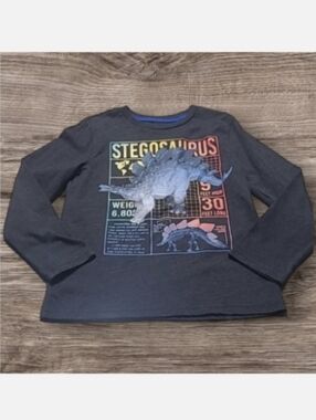 BOY'S 365 KIDS DINOSAUR LONGSLEEVE SHIRT